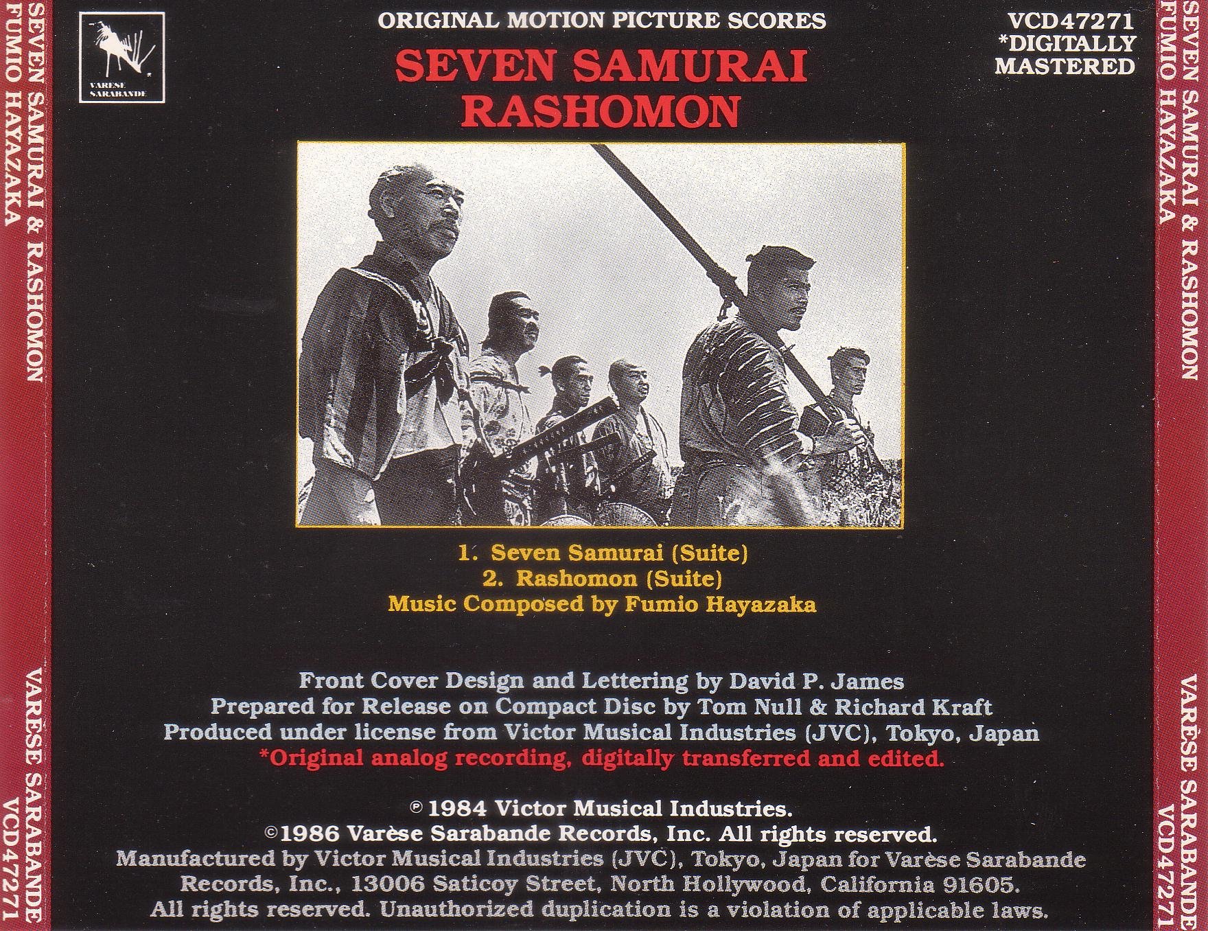 The Seven Samurai / Rashômon: Original Motion Picture Scores (UK