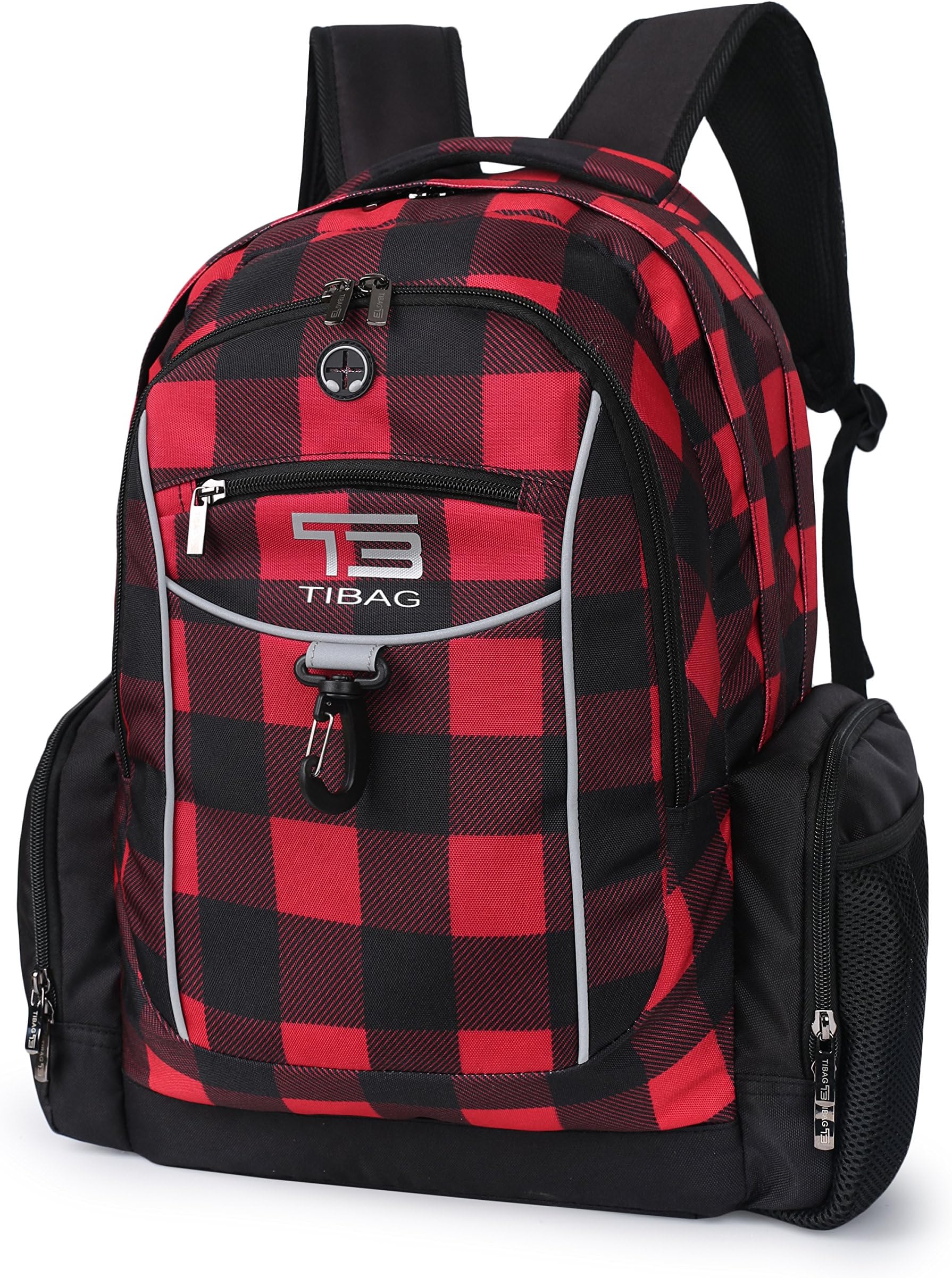 TIBAG Water Resistant College School Student Laptop Computer Backpack Bag for Women or Men