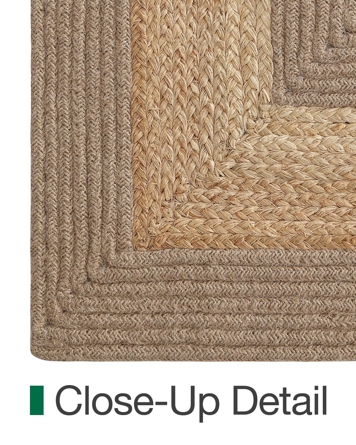 Handwoven Jute Carpet 3x8 Ft Strip Border – Natural Boho Area Rug for Living Room | Eco-Friendly, Durable Floor Mat for Bedroom, Dining & Home Décor — Amazon image 8