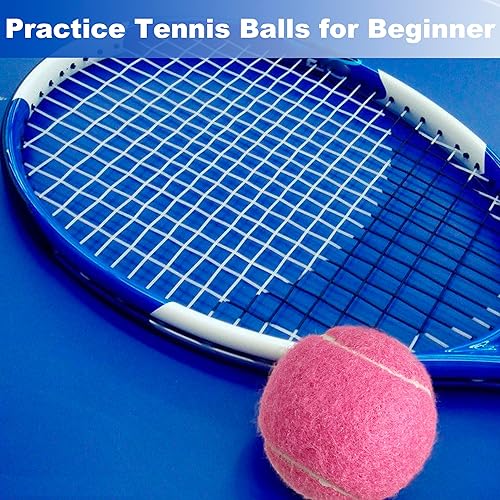 Miniatura 3 de Pelotas de tenis, paquete de 4 pelotas de tenis de práctica para principiantes, pelotas de tenis de entrenamiento para mascotas y perros