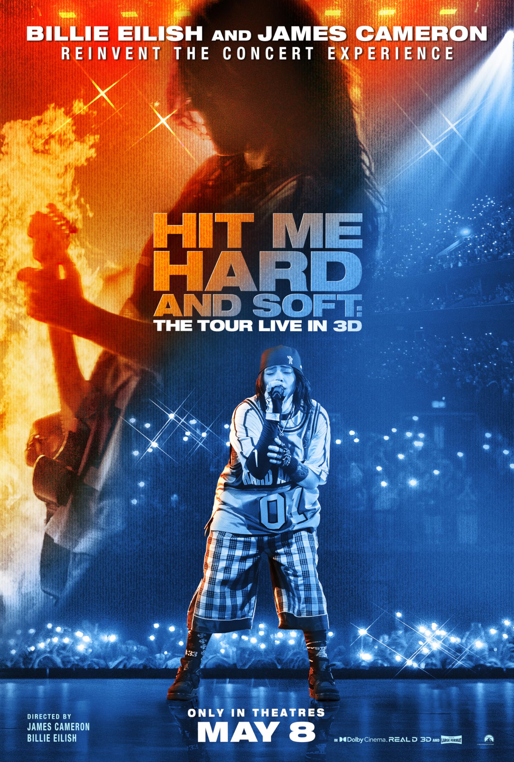 Billies Eilishs: Hit Me Hard and Soft - The Tour Poster Design A3+ (48 x 32.9cm)