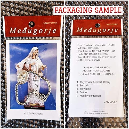 Miniatura 6 de Catholic Miraculous Medal Bracelet Cross Charm Religious Gift Men Women Kids Adjustable Stainless Steel Chain