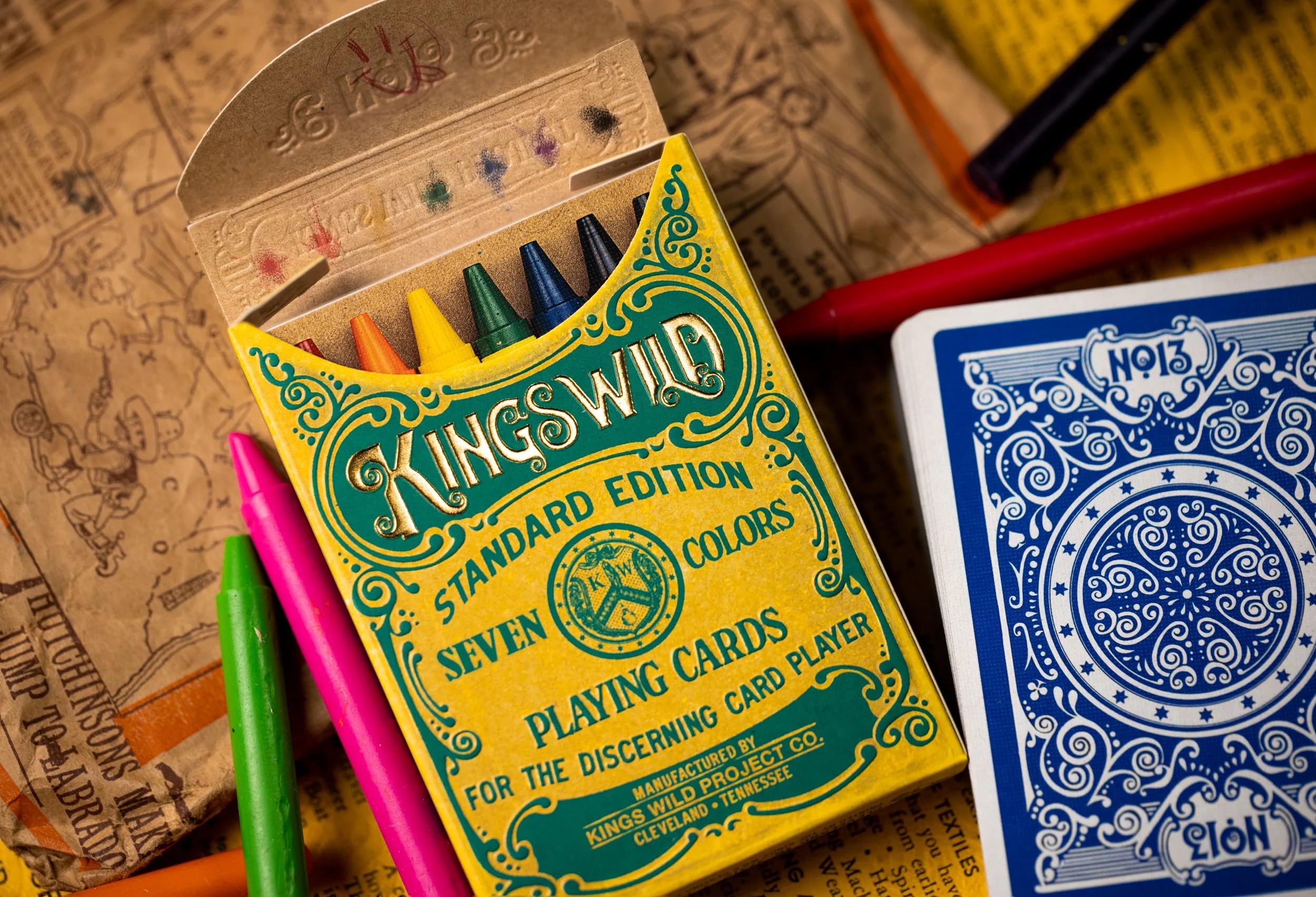 Amazon.com: JP GAMES LTD Kings Wild Crayon Playing Cards by