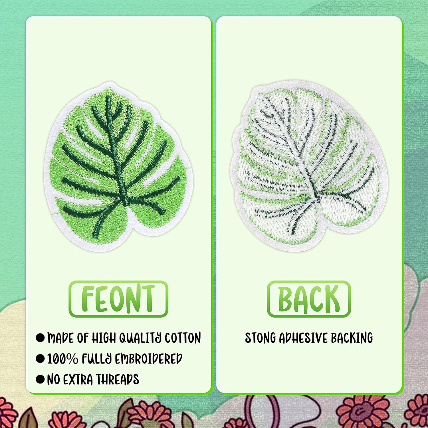 NICEVINYL Iron on Patches for Clothing: 100Pcs Random Assorted Styles Funny Patch Repair Embroidered Appliques for Clothes Sew on/Iron on Jackets Backpacks Hat Dress Fabric for DIY Accessories - Image 4