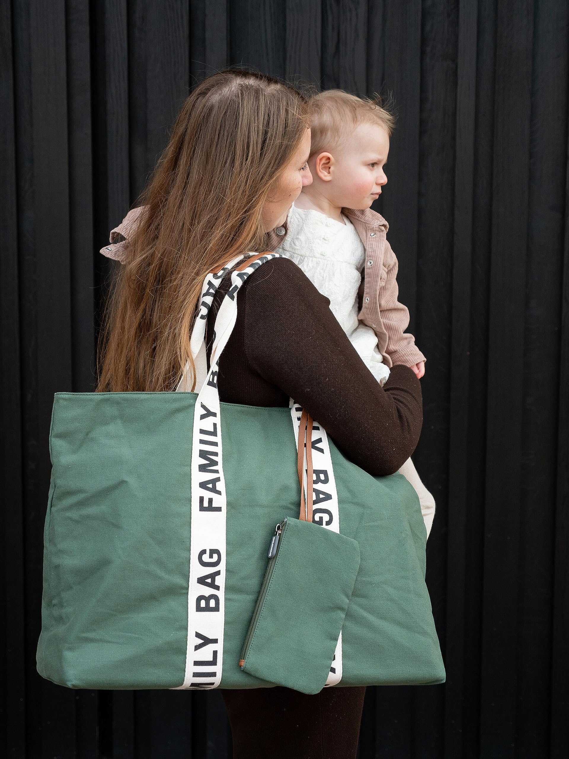 CHILDHOME Family Bag Borsa da Viaggio Weekend Grande Capacità Verde