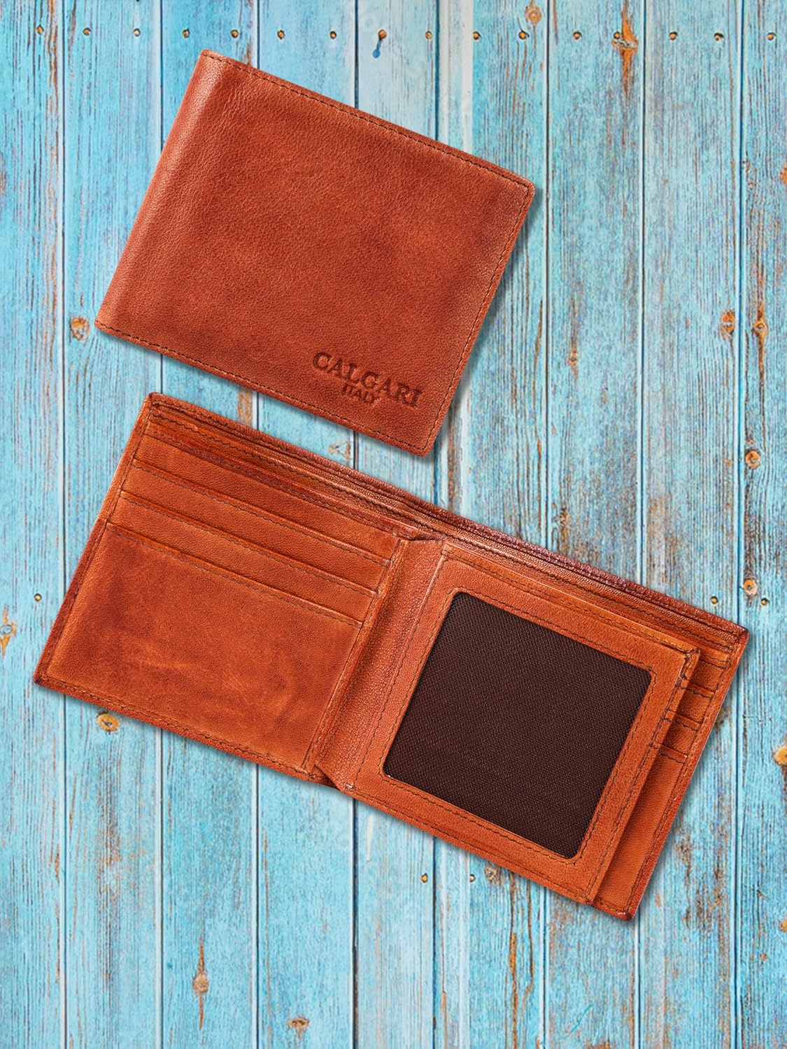 CALGARI® Italian Luxury Leather Wallets For Men | Bifold - Image 4