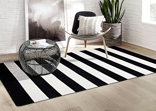 Miniatura 2 de Fab Hábitat Alfombra para exteriores o interiores, tejido a mano suave bajo los pies, hecha de botellas de plástico recicladas, resistente a las