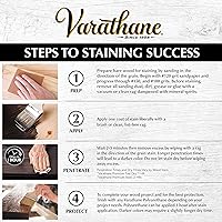 Vista 11 de Varathane - Tinte de madera prémium de secado rápido, 262014, cuarto de galón, caoba dorada