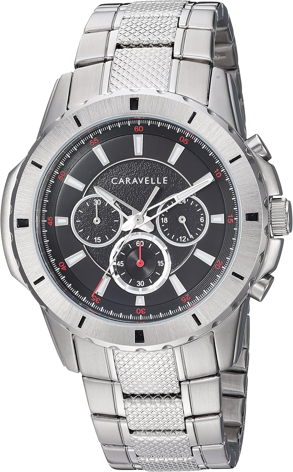 Bulova Sport Chronograph Mens Watch, Stainless Steel Sport , Silver-Tone (Model: 43A147)