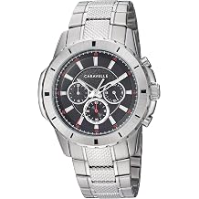Bulova Sport Chronograph Mens Watch, Stainless Steel Sport , Silver-Tone Model 43A147