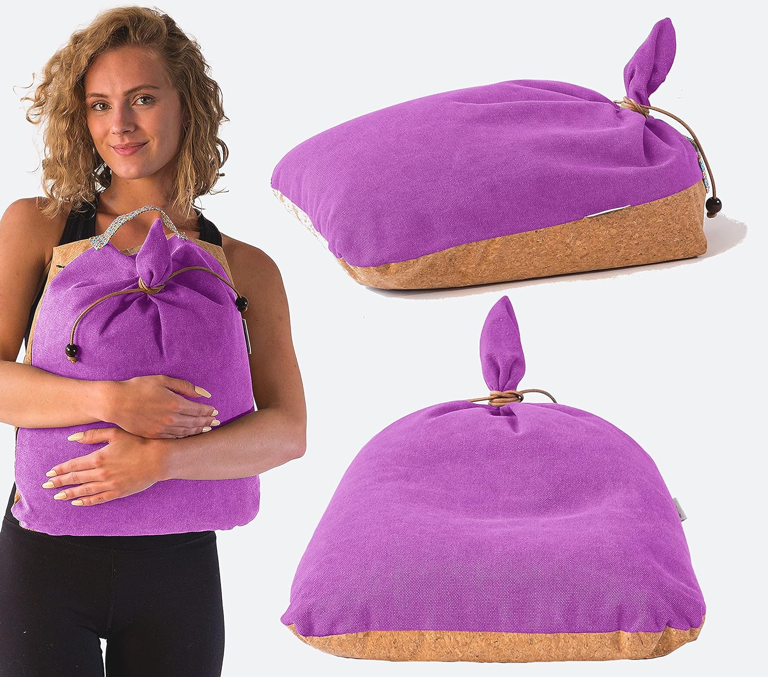 MONK & LLAMA Meditation Cushion Floor Cushion for Yoga & Sitting – Zafu Pillow for Proper Posture & Spinal Alignment, Comfortable Buckwheat Support with Washable Cover for Meditation, Home & Office