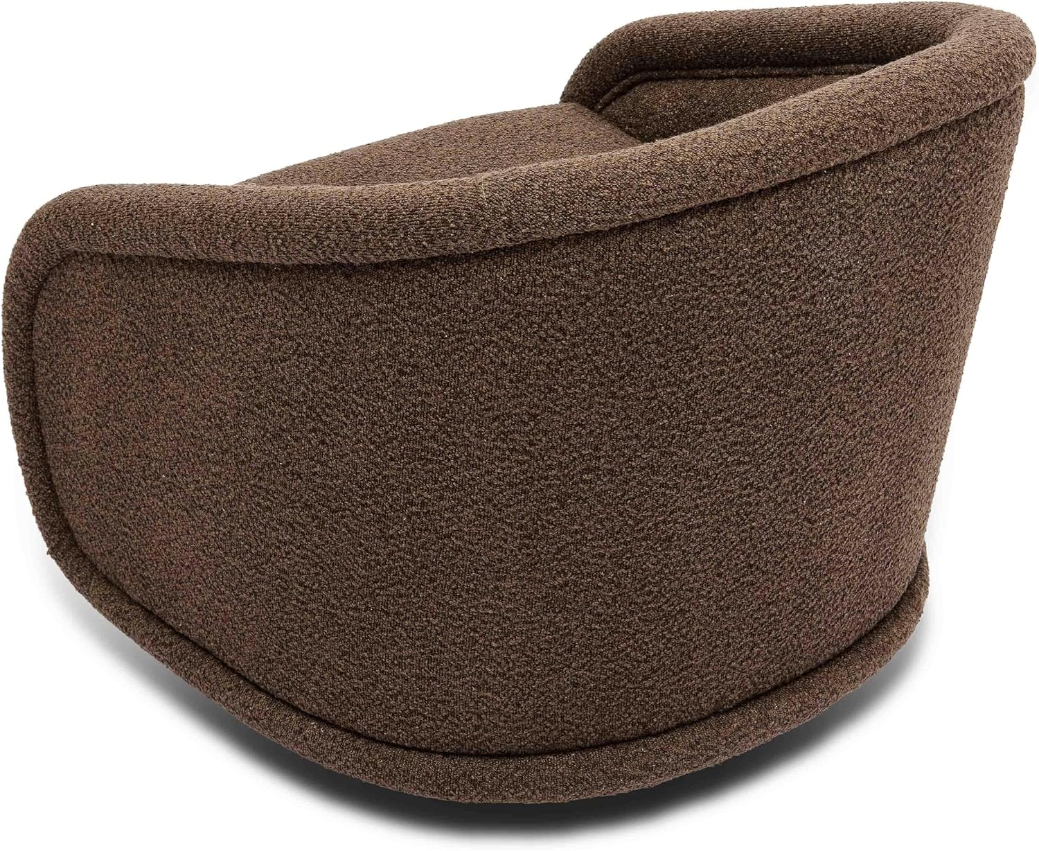 Tov Furniture Rory Chocolate Brown Boucle Swivel Chair