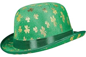 St. Patrick's Day Gold Shamrock Derby Hat: A Festive Touch for Your Celebration