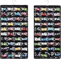 Vista 1 de Estuche de almacenamiento compatible con 80 autos Hot Wheels Matchbox, vitrina colgante de doble cara para Hot Wheels se adapta a 80 autos