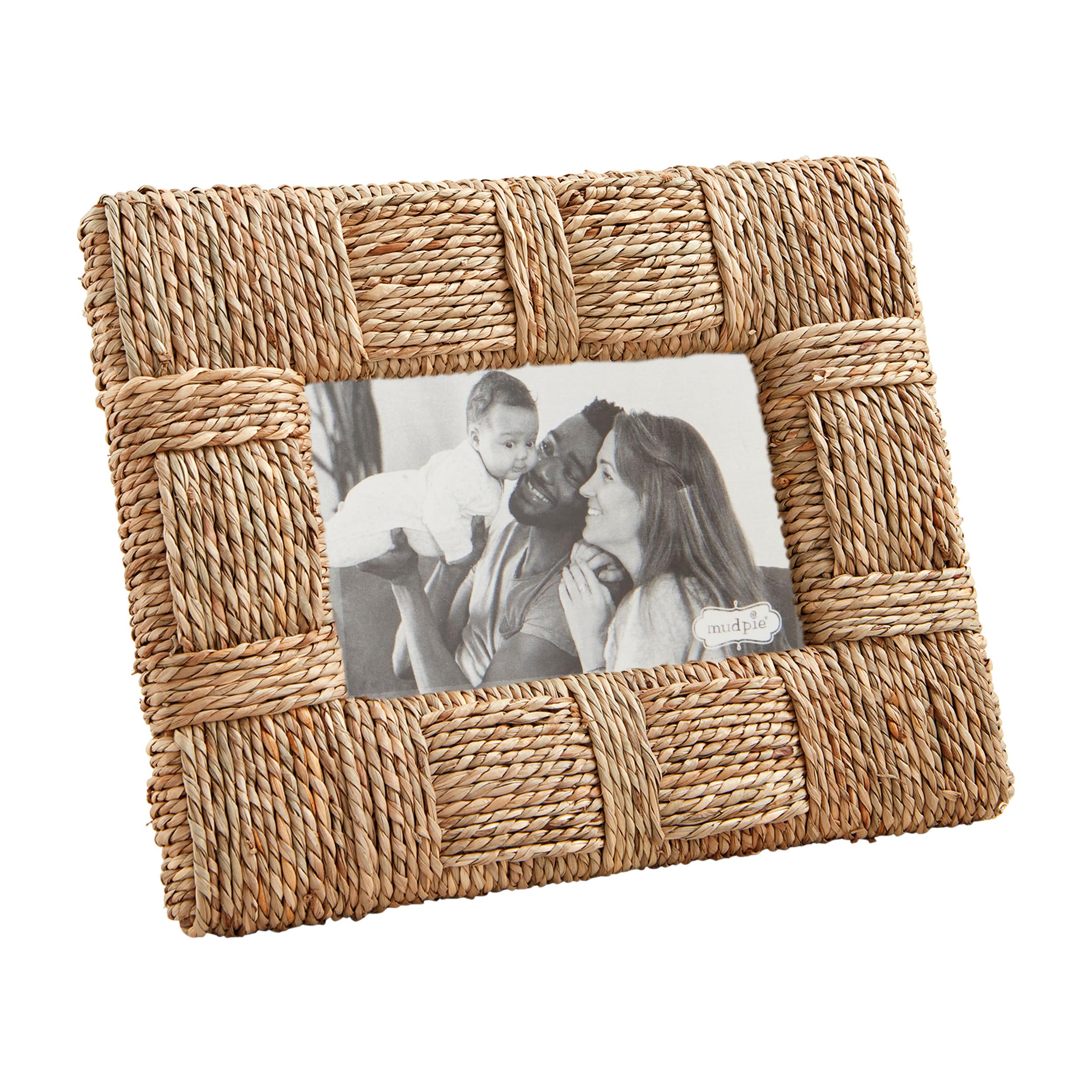 Mud Pie 4X6 Natural Seagrass Frame; 7" x 9"