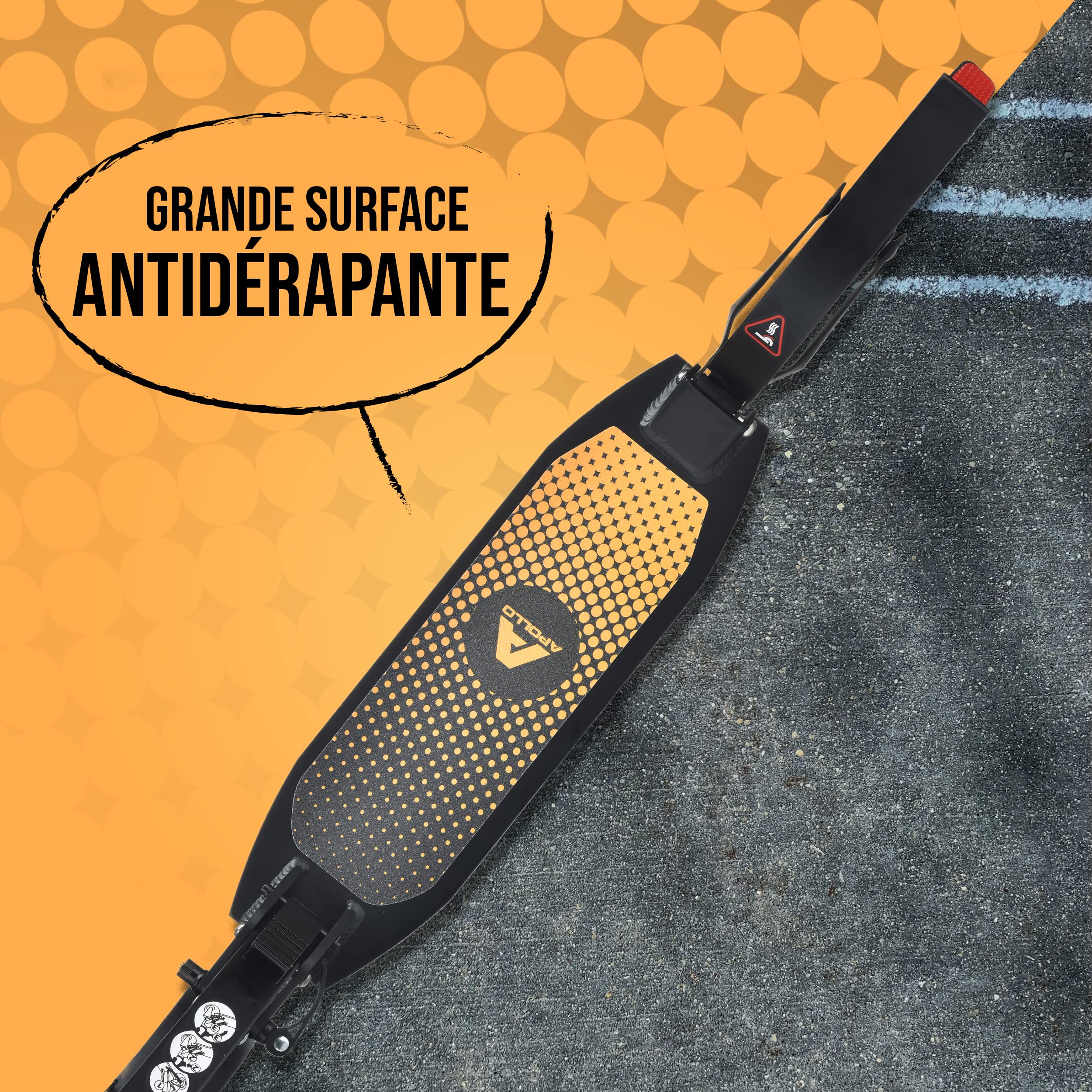 Apollo XXL Wheel Scooter 200 mm - Spectre Pro est un Trotinette City Scooter de luxe à double suspension, XXL City-Roller pliable et réglable en hauteur, trottinette, grand Kick Scooter pour adultes et enfants