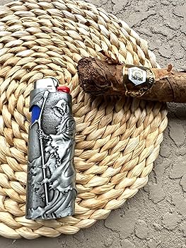 Reaper Death Metal Lighter Case Cover Holder fits BIC Full