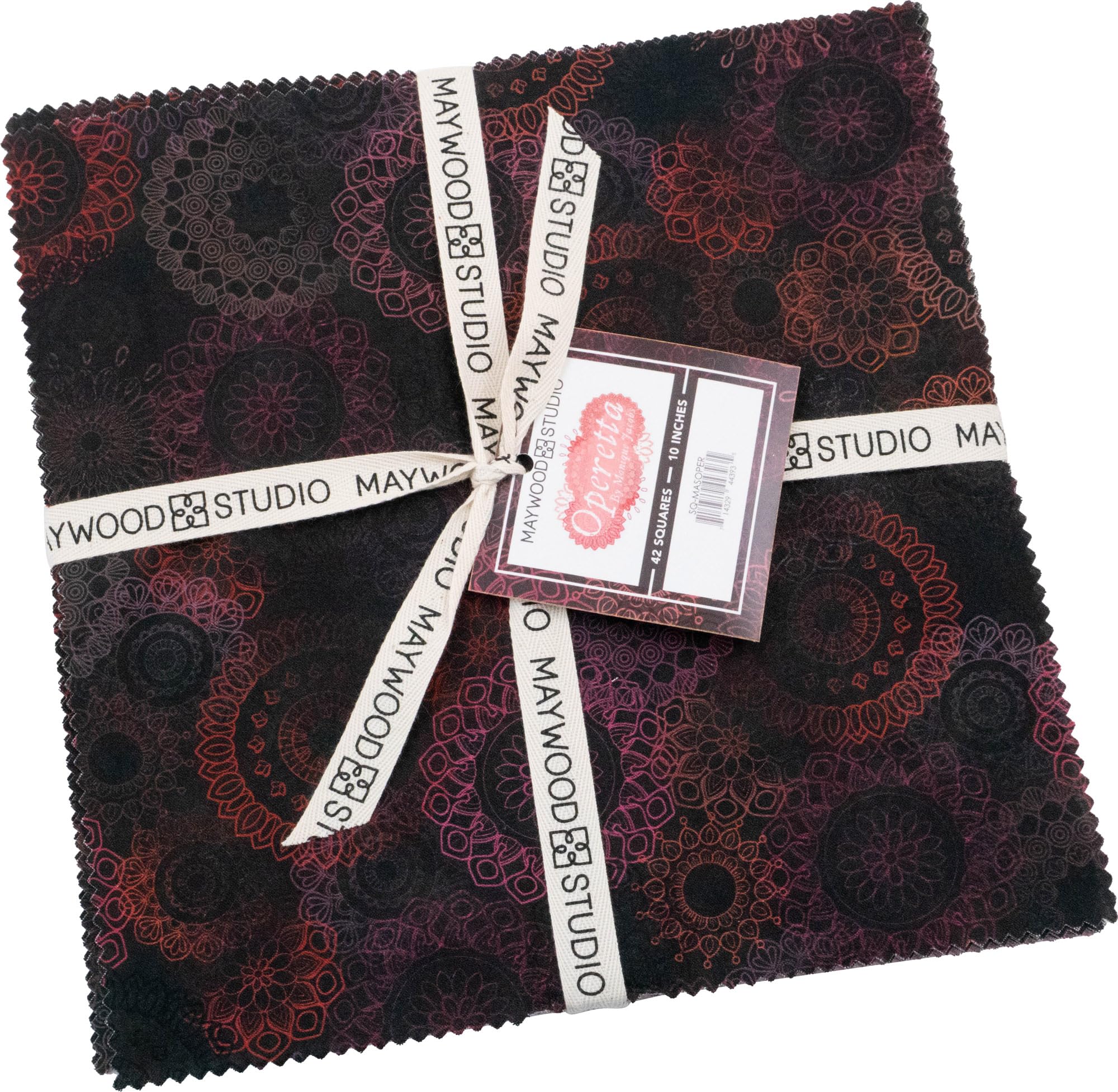 Maywood Studio Assorted Monique Jacobs Operetta 10" Squares 42 Pieces Layer Cake