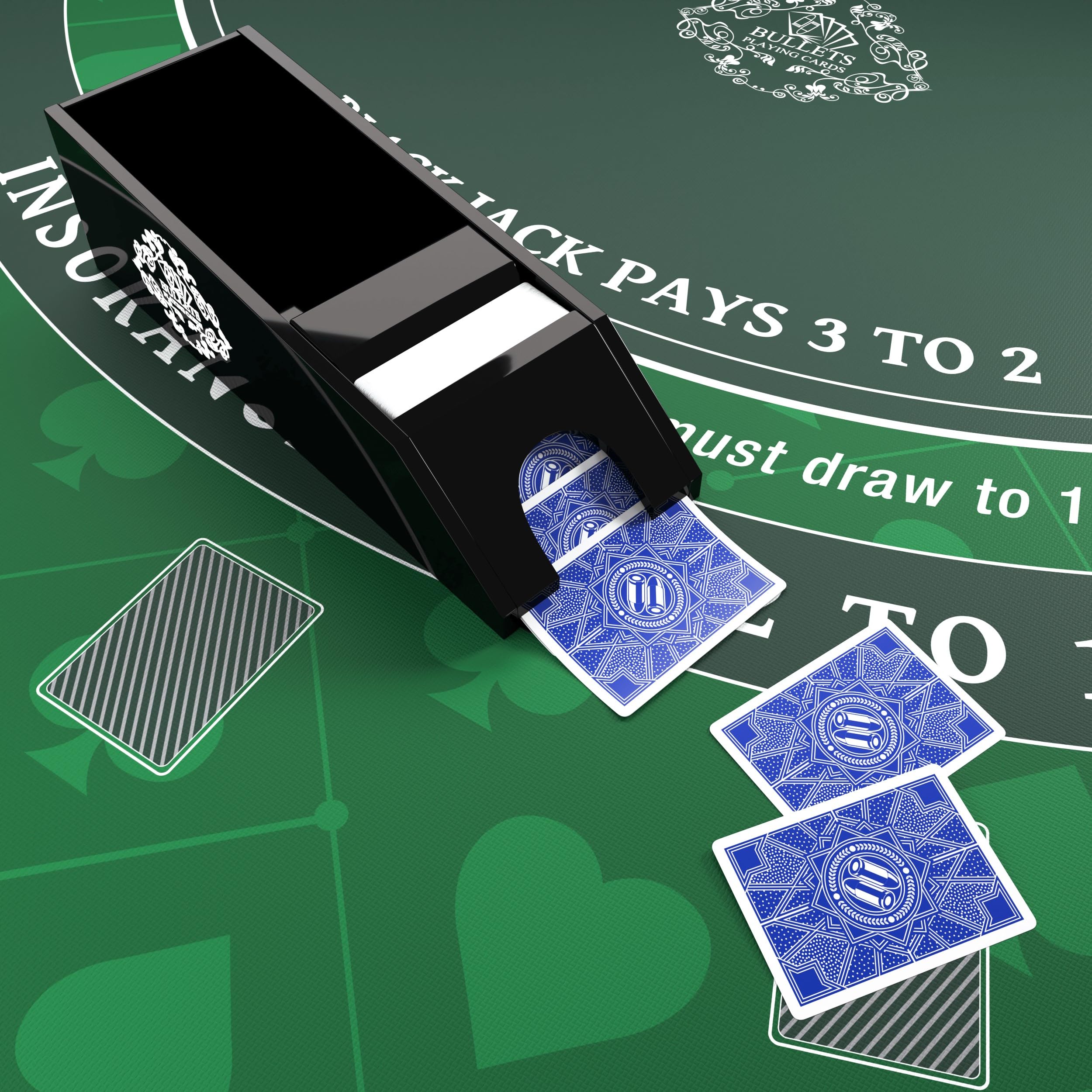Deluxe Kartenschlitten Blackjack Dealer Shoe für 6 Kartendecks