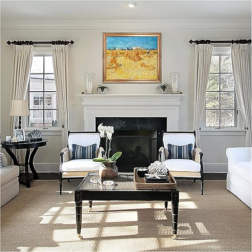 Miniatura 768 de A&T ARTWORK The Starry Night de Vincent Van Gogh. Tamaño del marco: 36 x 30 pulgadas, tamaño de la imagen: 30 x 24 pulgadas, reproducciones clásicas