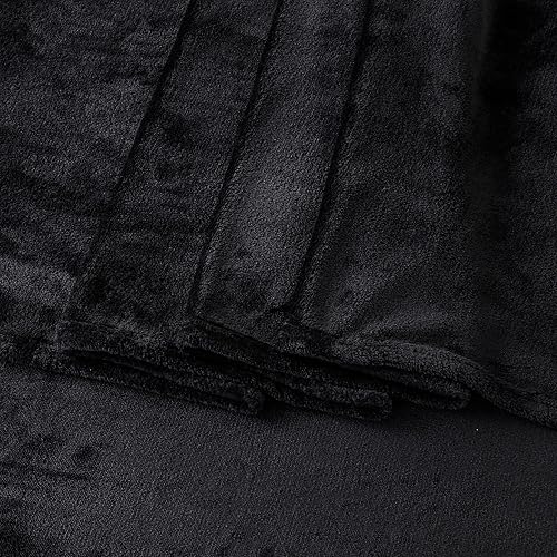 Miniatura 5 de Great Bay Home Juego de sábanas de 4 piezas de terciopelo de felpa de microforro polar tamaño King  Sábanas de lujo de microfelpa que no forman