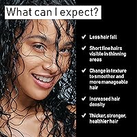 Vista 6 de EVOLIS Champú espesante inverso para cabello de aspecto más completo - Tratamiento de queratina y fórmula para adelgazar el cabello