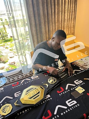 Miniatura 5 de Israel Adesanya autographed signed belt UFC Alex Pereira JSA COA Style Bender