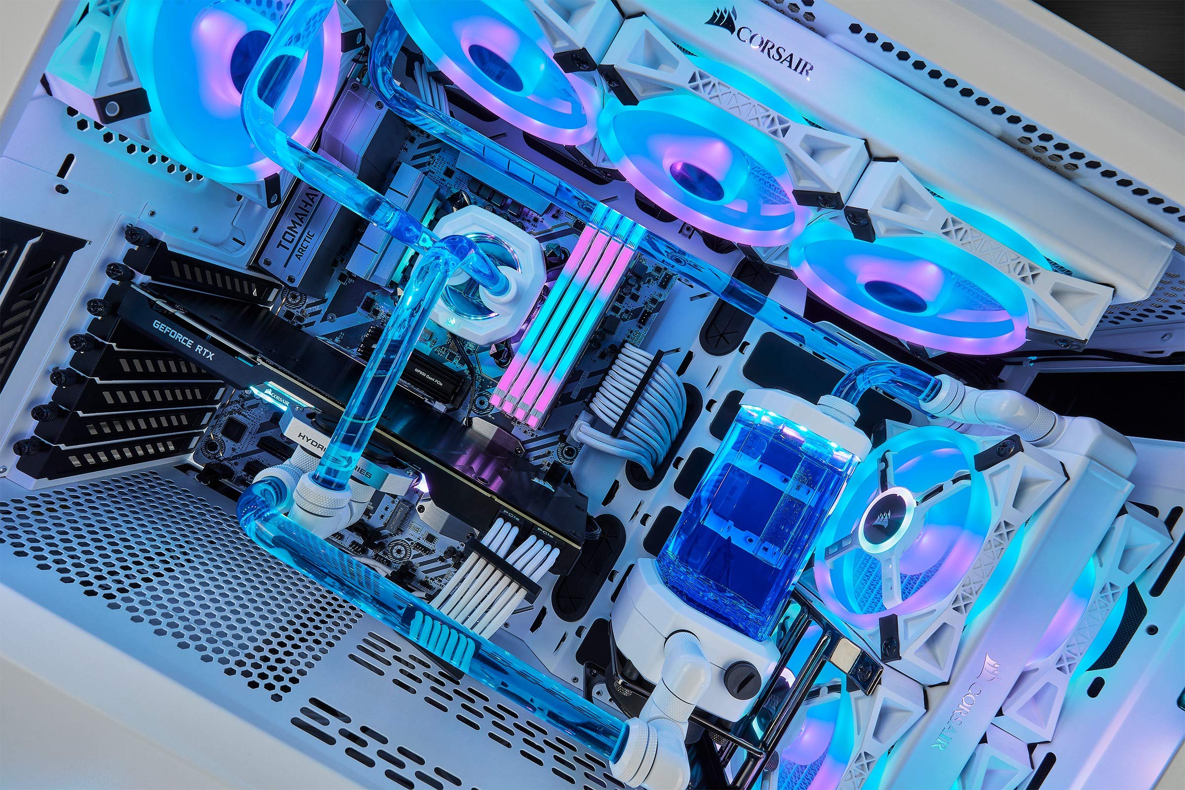 Corsair iCUE QL120 RGB, Ventilateur LED RGB PWM 120 mm (102 LED RGB Paramétrables Individuellement, Allant jusqu’à 1 500 TR/Min, Faible Bruit) Lot de Trois Ventilateurs avec Lighting Node CORE - Blanc