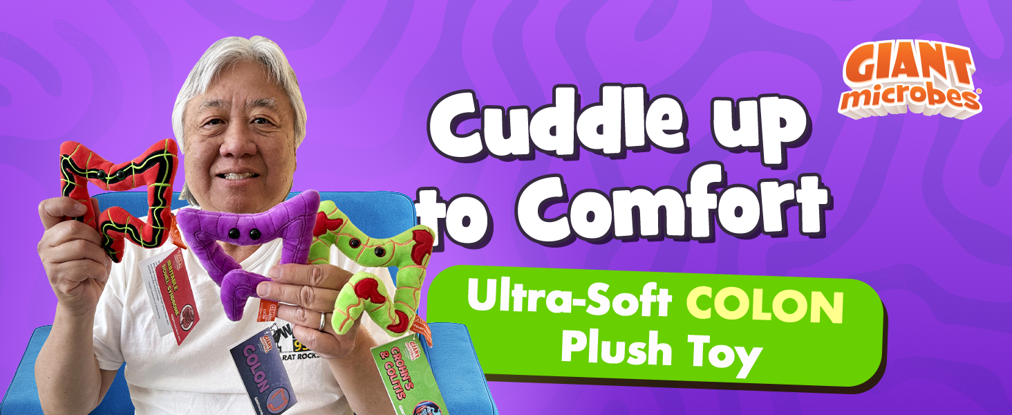 Amazon.com: GIANT MICROBES Colon Plush, Funny Colonoscopy Gifts