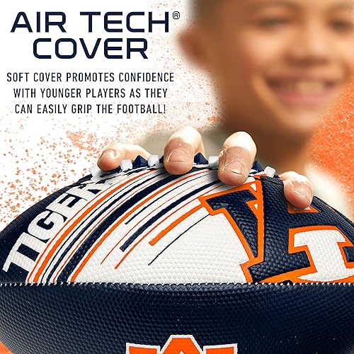 Miniatura 3 de Franklin Sports NCAA Football - Youth Mini Football - 8.5" SPACELACE Easy Grip Texture - Perfect for Kids