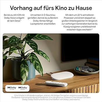 Google TV Streamer 4K - Relaxed Entertainment through Fast