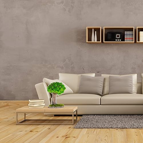 Miniatura 3 de Plantas reales sin riego, diseño artístico de musgo preservado y decoración, arreglo de plantas verdes naturales para interiores para el hogar y la