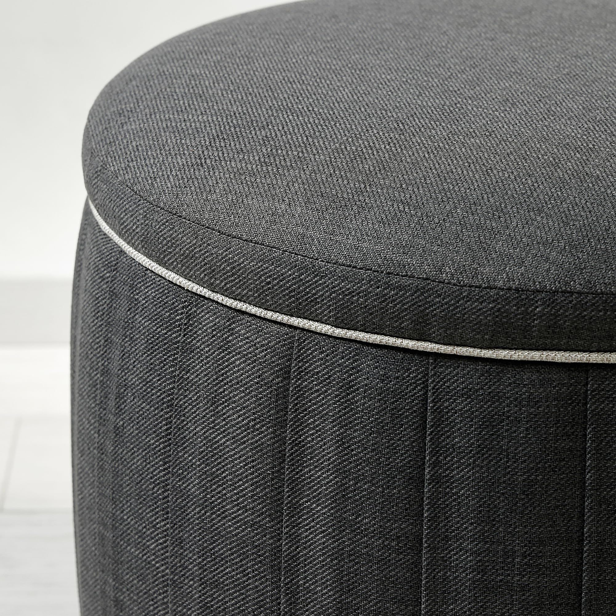 ProTuning ÅTERLÖGA Pouf, con contenitore/Kilanda grigio scuro