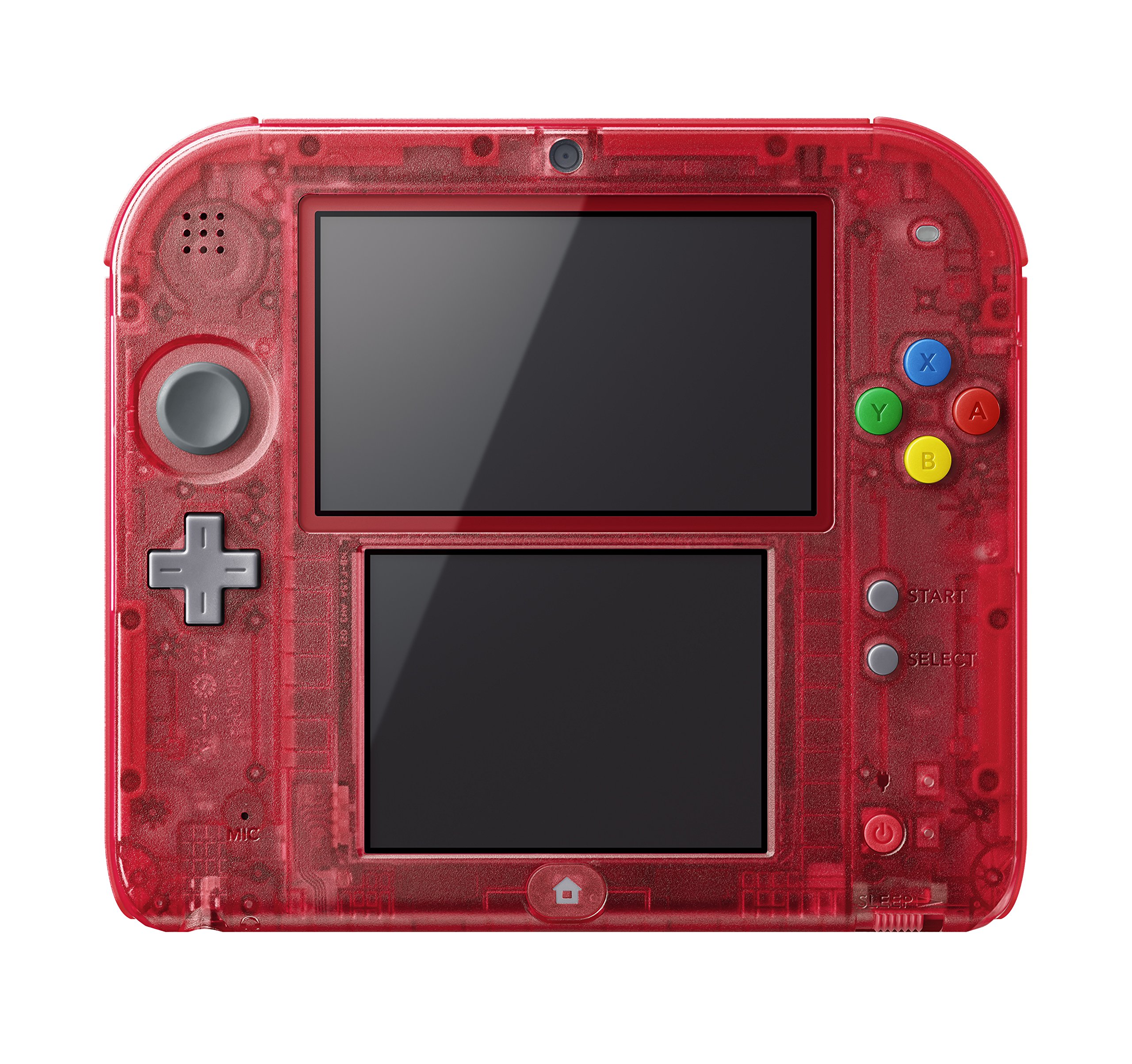 Nintendo 2DS - Konsole (Rot Transparent) inkl. Pokémon Rote  