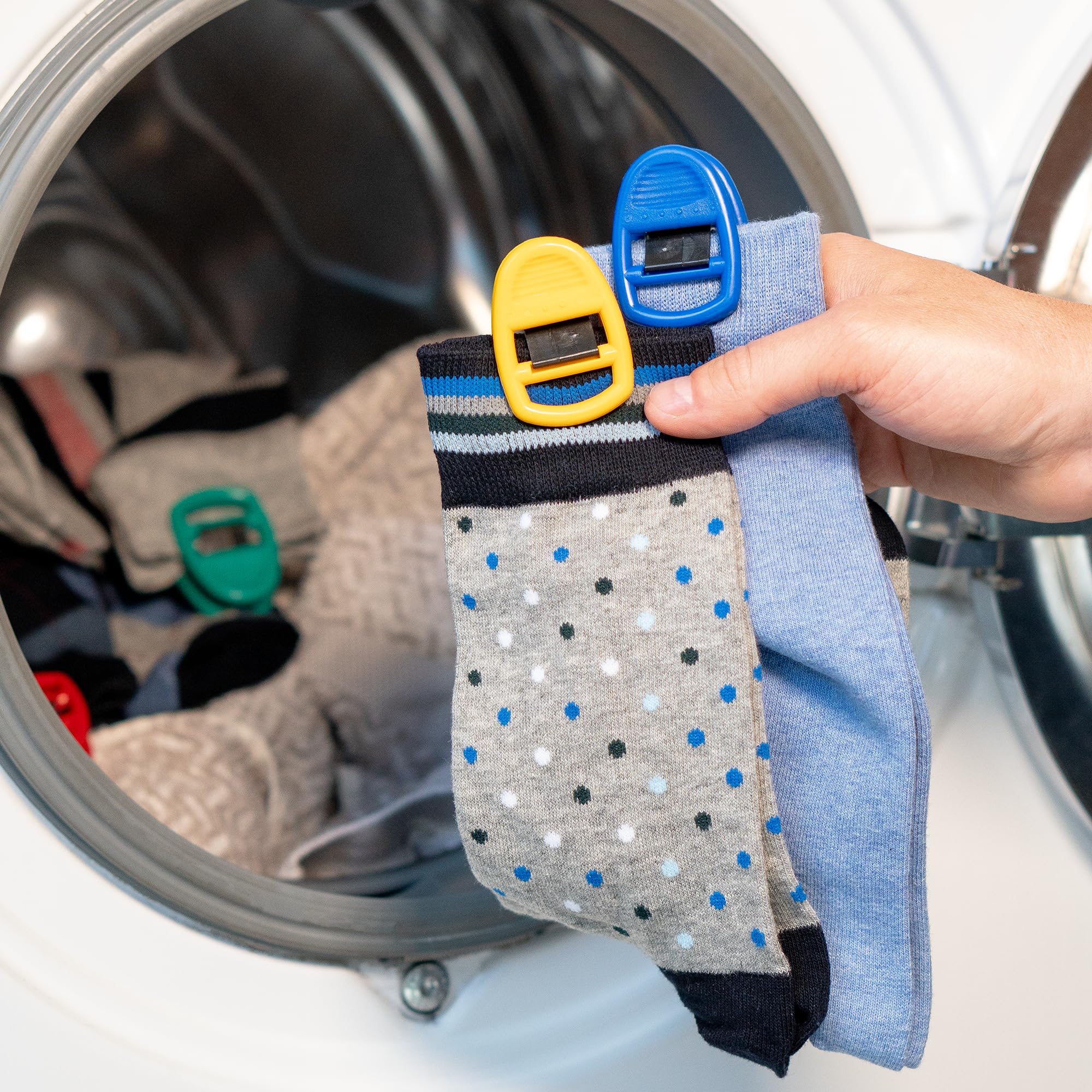 OSDUE 10 Pezzi Mollette Acciaio Inox, Metallo, Multifunzione Per Bucato, Senza Impronte, Per - Foto 9