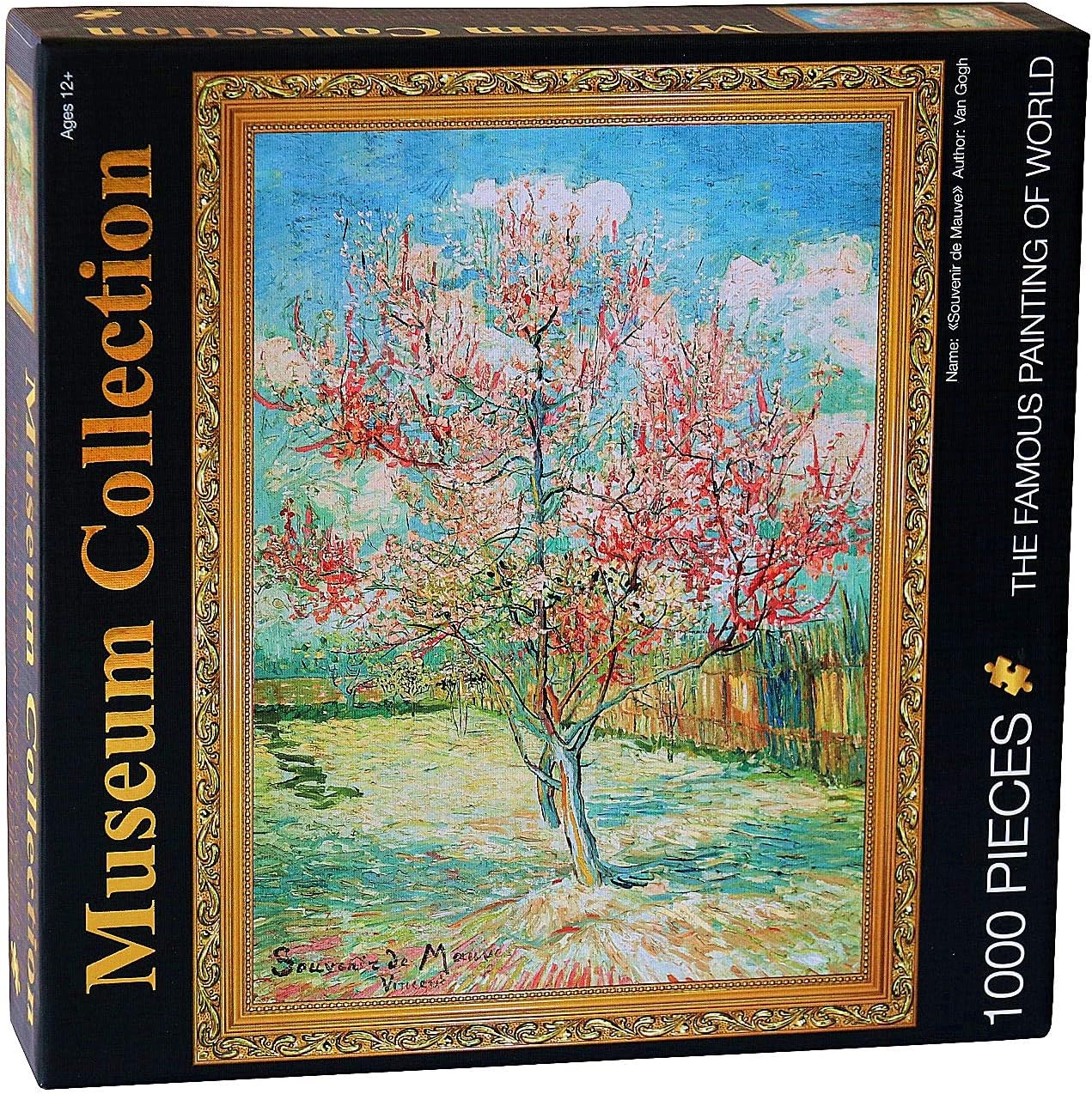 The Pink Peach Tree by Vincent Van Gogh Puzzle 1000 Piece Art Jigsaw Puzzles for Adults