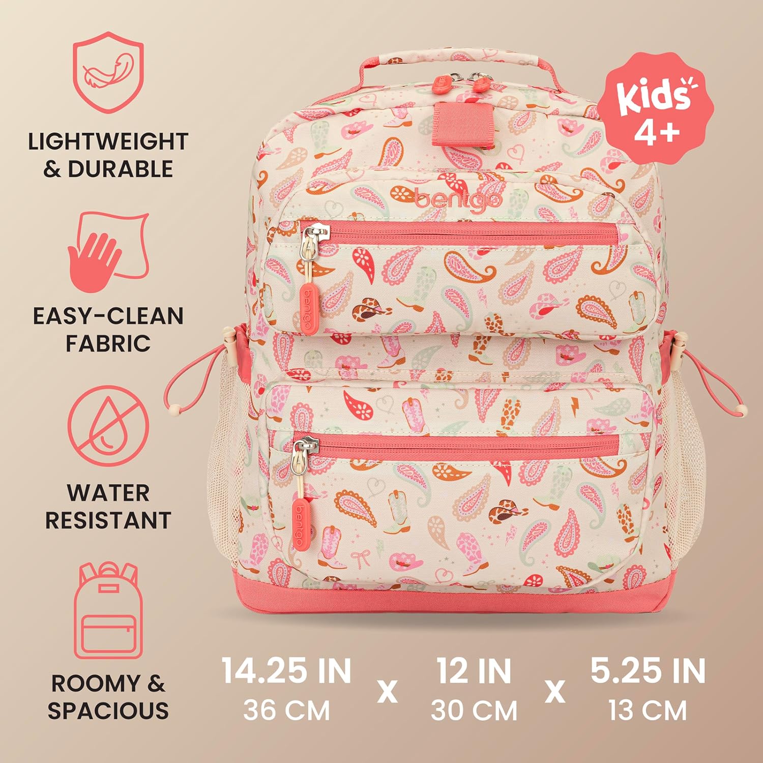  Kids Print Durable & Water-Resistant Backpack thumbnail