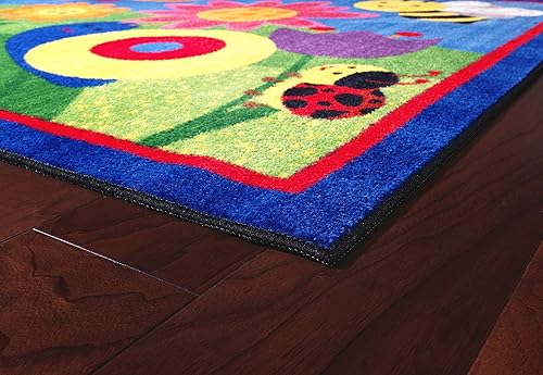 Miniatura 51 de Flagship Carpets Alfombra antideslizante para niños y bebés, para aprendizaje en casa o aula, sala de juegos o dormitorio de niños, 5 x 8 pies