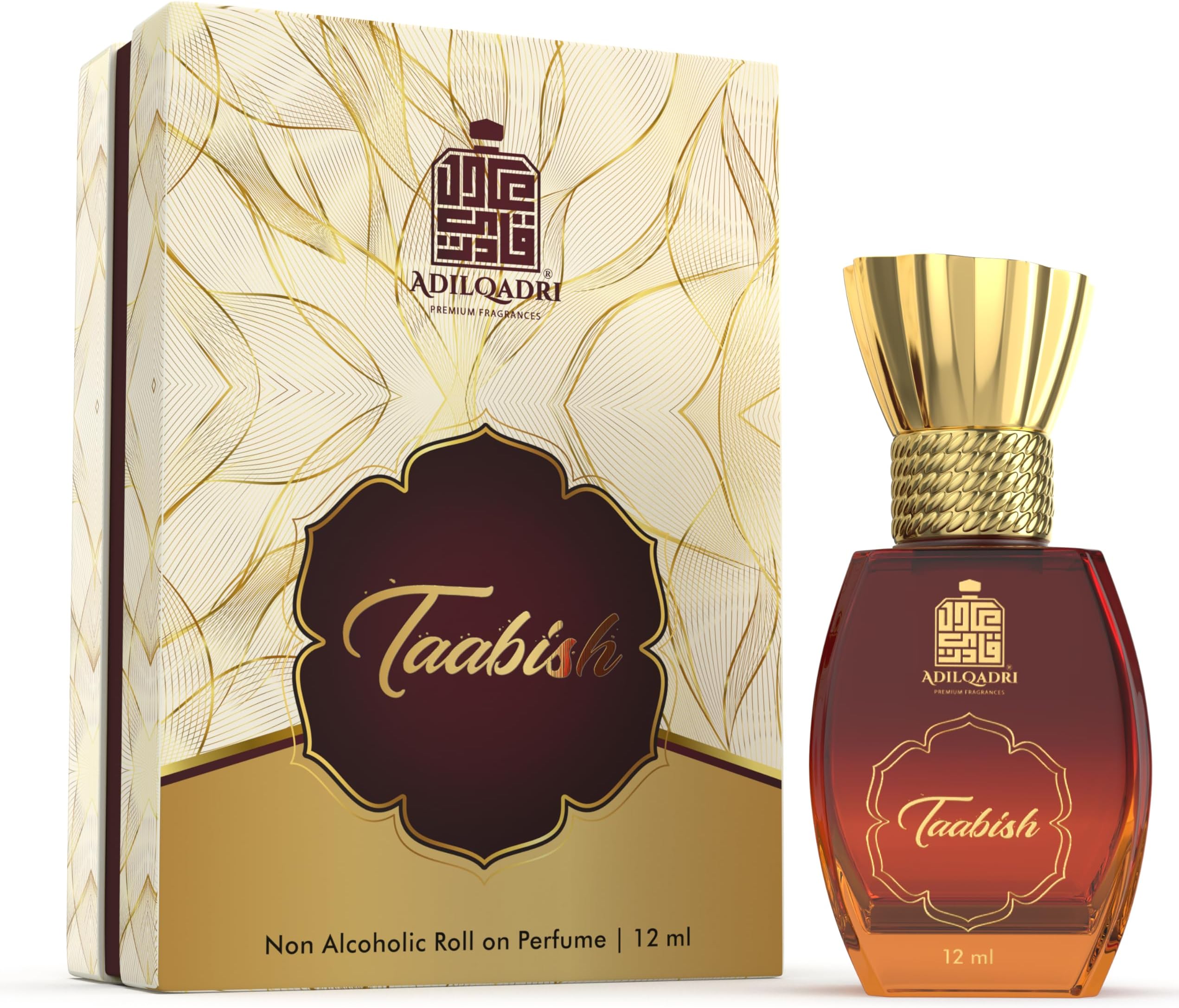 Adilqadri Taabish Luxury Arabic Fragrance Non-Alcoholic Unisex Roll-On Attar Perfume (12 ML)
