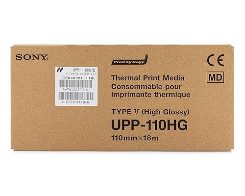Miniatura 2 de Sony UPP-110HG Papel de imagen de video para impresión térmica 1 caja 10 rollos