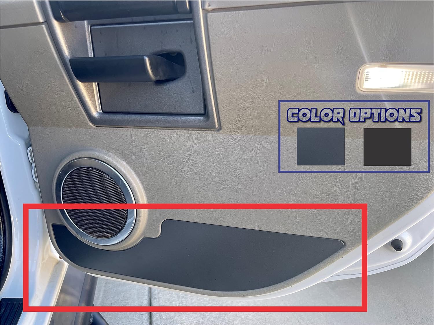 03-07 Hummer H2 Rear Door Panel Pocket Delete Set (2 Doors) (Metallic Dark Grey)