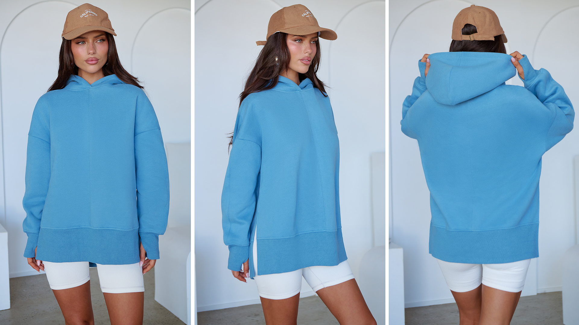 ANRABESS Womens Oversized Hoodies Long Sleeve Fleece Side Slit ANRABESS Womens Oversized Hoodies Long Sleeve Fleece Side Slit