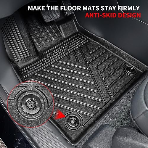 Miniatura 5 de Kingna Alfombrillas de suelo compatibles con Honda Pilot 2023-2024, alfombrilla de carga de elastómero termoplástico, protector de cubierta de
