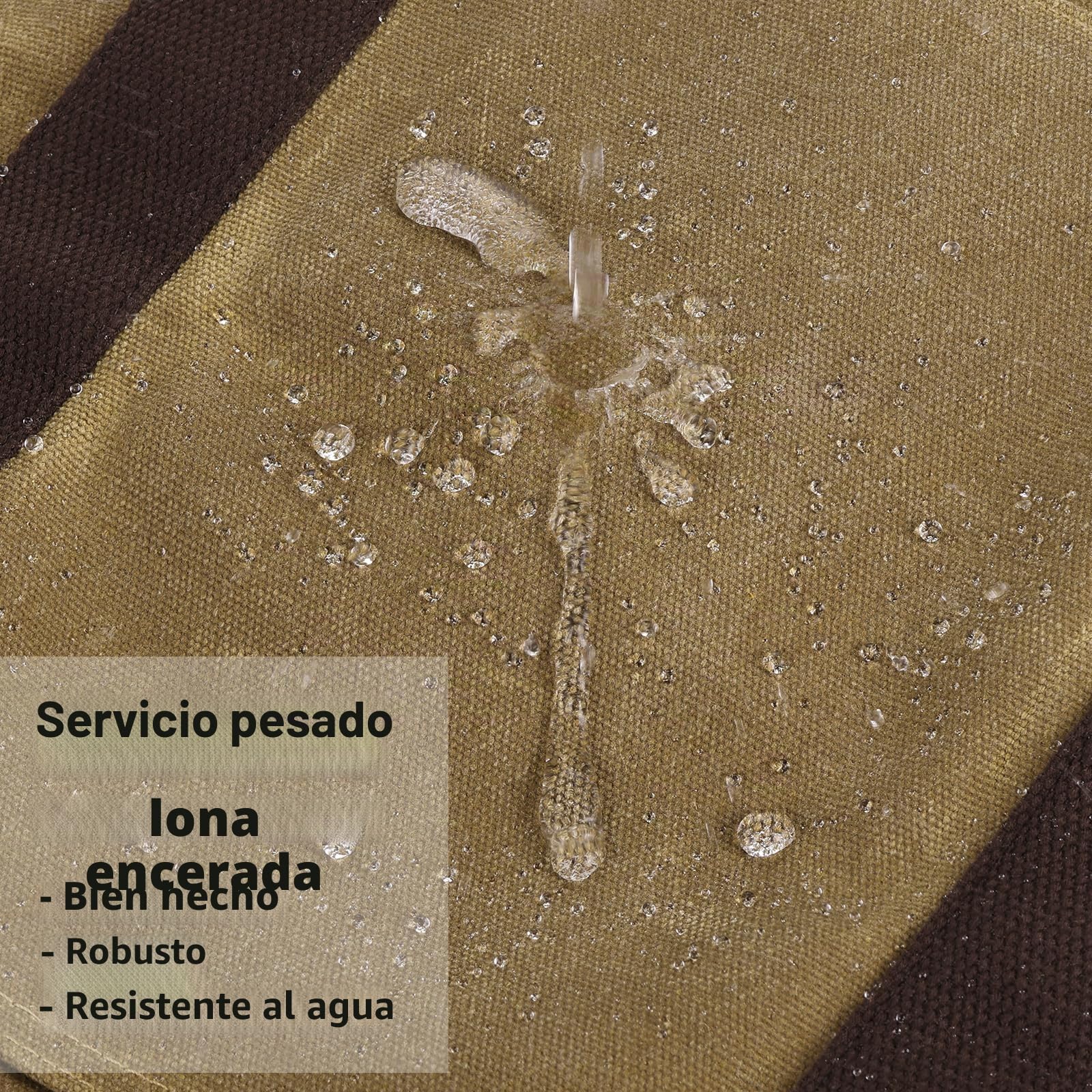 BONTHEE Cesta para leña Extragrande de Lona con 2 Asas