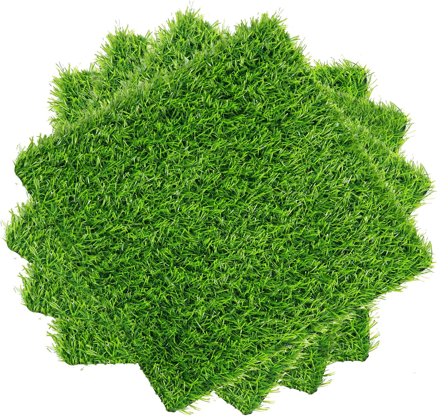 ECO MATRIX Artificial Grass Placemats Fake Grass Suqare