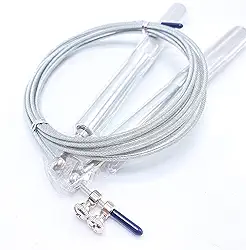 Corda Pular Aço Crossfit 3m Rolamento Speed Profissional Prata