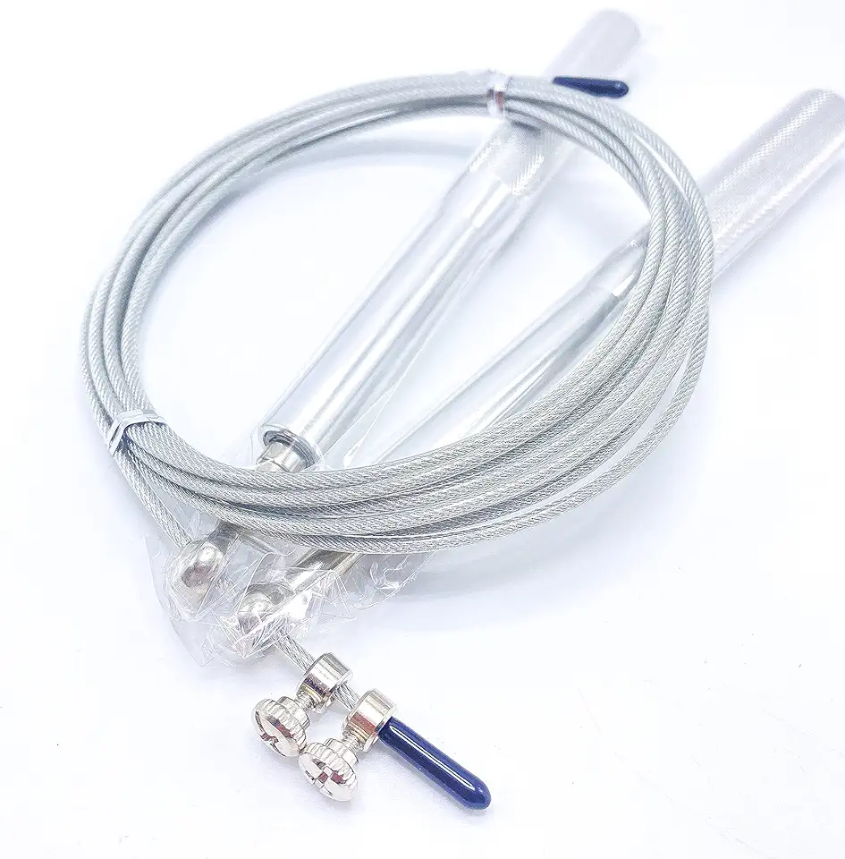 Corda Pular Aço Crossfit 3m Rolamento Speed Profissional Prata