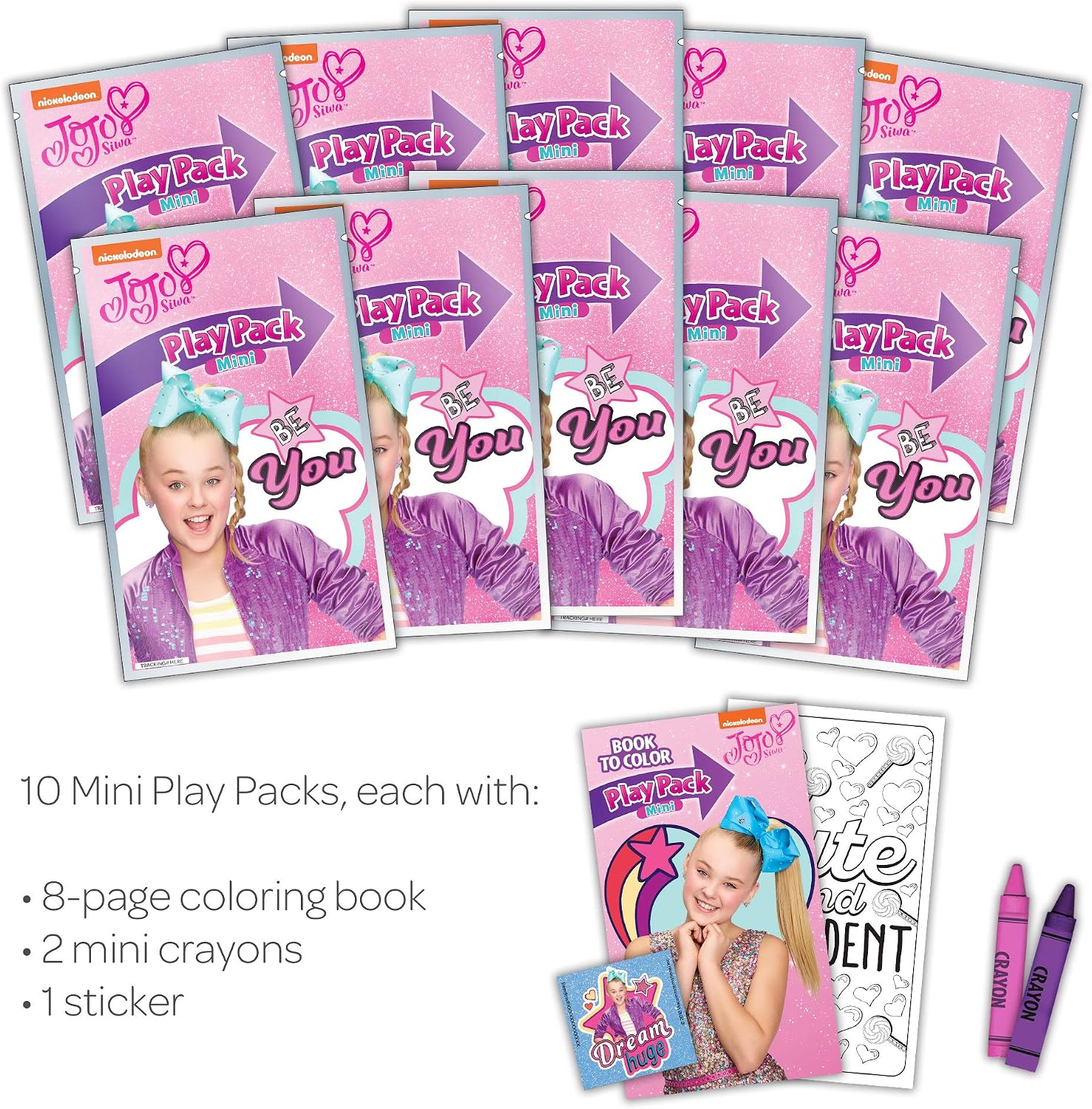 Bendon Nickelodeon JoJo Siwa Mini Coloring Play Packs 45500