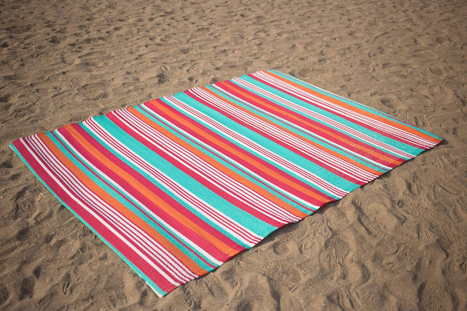 BEOMES, Indoor/Outdoor Rug, All Weather, Outdoor Patio Rug, (5 X 7, Ibiza-Pink)