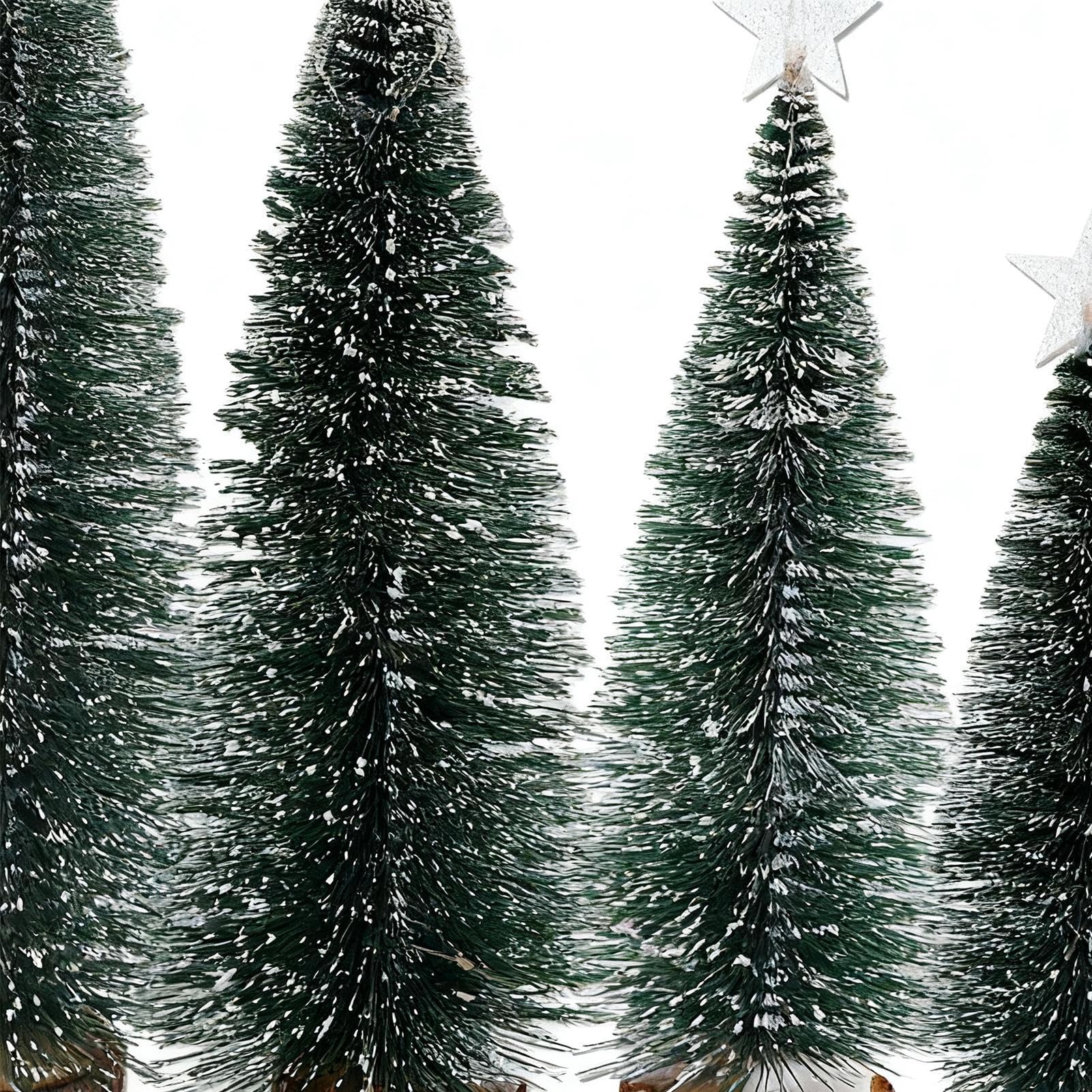 Mini Árbol de Navidad de Mesa 5 Piezas Decoración Estacional con Luces